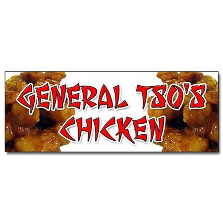 Signmission GENERAL TSOS CHICKEN DECAL sticker chinese food restaurant asian, D-12 General Tsos Chicken D-12 General Tsos Chicken